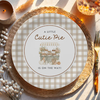 Assiettes En Carton Petit Bout de Chou en Route Fête Prénatale d'Autom