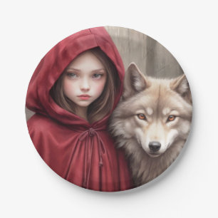 Assiettes En Carton Petit Chaperon Rouge