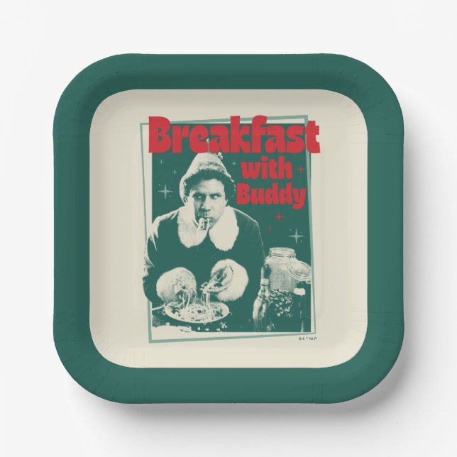 Assiettes En Carton Petit-Déjeuner Avec Buddy (Recto)
