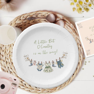 Assiettes En Carton Petit Petit Petit Baby shower En Cloche De Pays