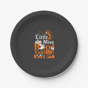 Assiettes En Carton Petite Mademoiselle Boo Yah Fantômes de Halloween