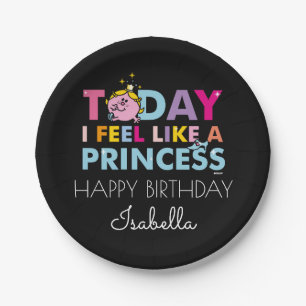 Assiettes En Carton Petite Miss Princess   I Feel Like A Princess