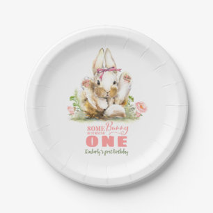Assiettes En Carton Petites filles lapins Anniversaire