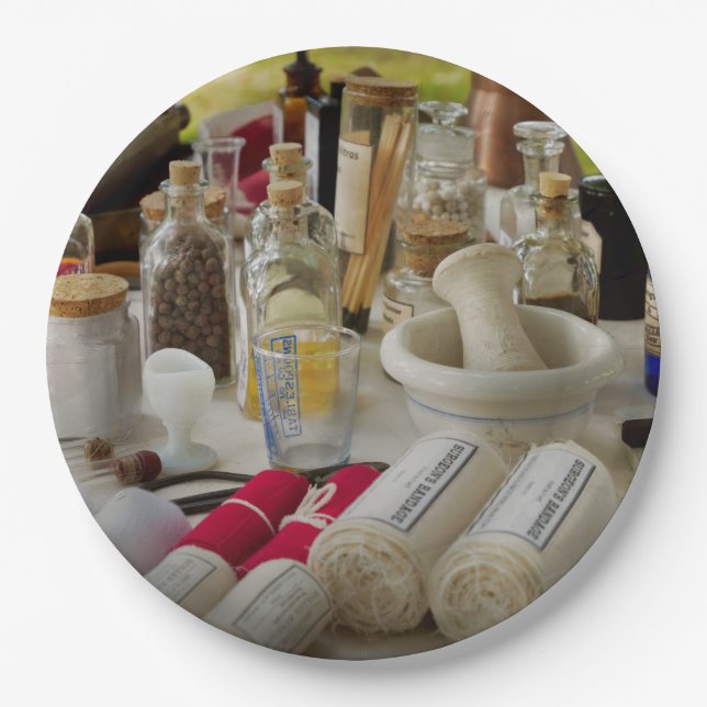 Assiettes En Carton Pharmacie - Trousse de campagne de guerre civile (Devant)