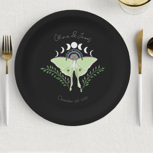 Assiettes En Carton Phases Luna Moth Moon