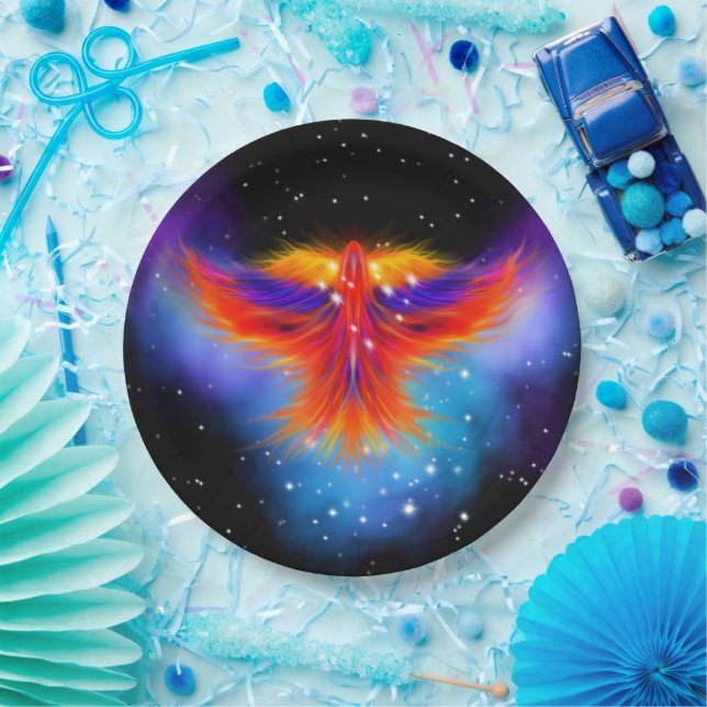 Assiettes En Carton Phoenix Nebula (Fête)