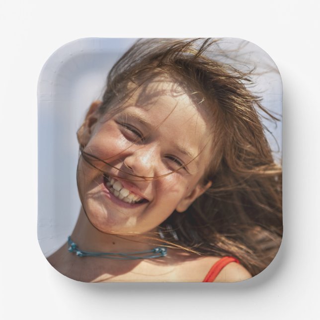 Assiettes En Carton Photo Create Your Own Custom Family (Recto)