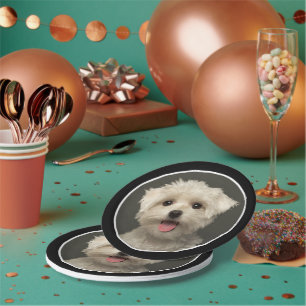 Assiettes En Carton Photo pour animaux de compagnie personnalisée Anni