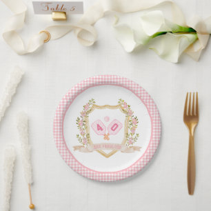 Assiettes En Carton Pickle Pickle Ball Custom Anniversaire Année