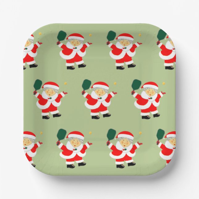 Assiettes En Carton Pickleball Party (Recto)