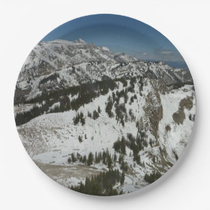 Assiettes En Carton Pics neigeux des monts Grand Teton I Photographie