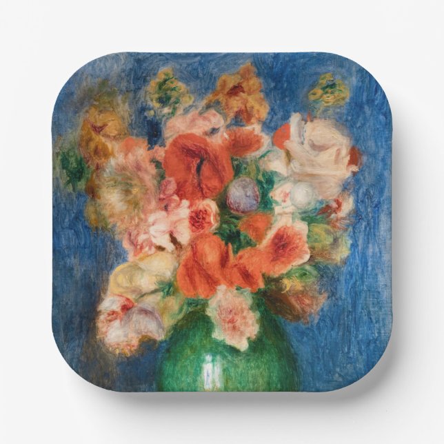 Assiettes En Carton Pierre-Auguste Renoir - Bouquet (Recto)