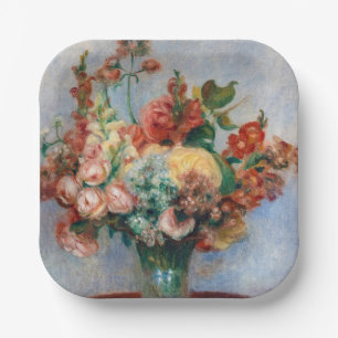 Assiettes En Carton Pierre-Auguste Renoir - Fleurs dans un Vase