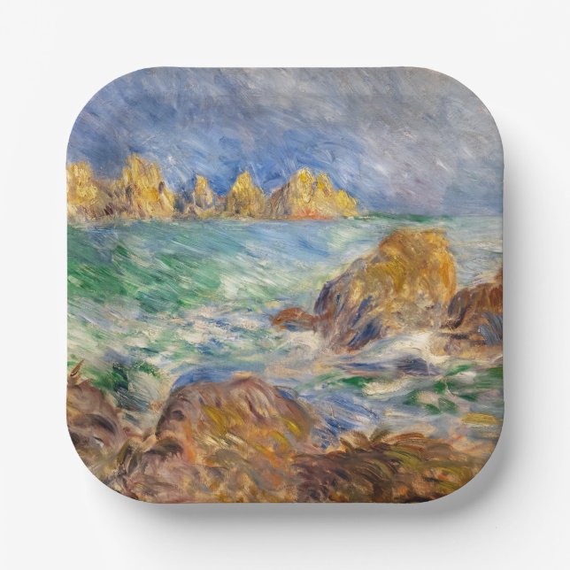 Assiettes En Carton Pierre-Auguste Renoir - Marine, Guernesey (Recto)