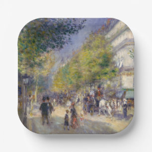 Assiettes En Carton Pierre-Auguste Renoir - Paris, Grands Boulevards