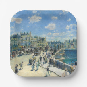 Assiettes En Carton Pierre-Auguste Renoir - Paris, Pont-Neuf
