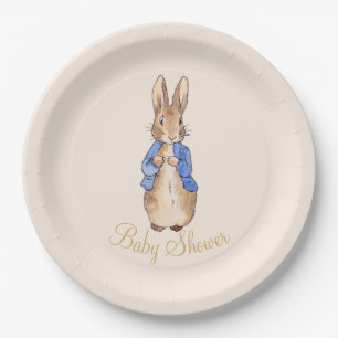 Assiettes En Carton Pierre le Baby shower lapin