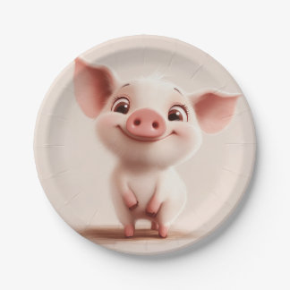 Assiettes En Carton Piggy