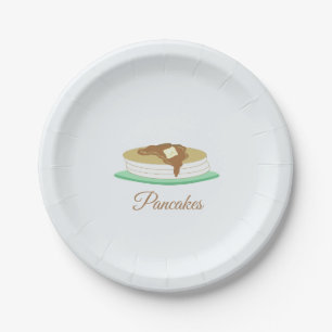 Assiettes En Carton Pile de crêpes