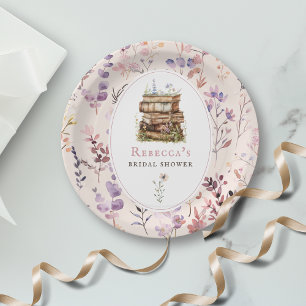Assiettes En Carton Pile de livres enterrement de vie de jeune fille a