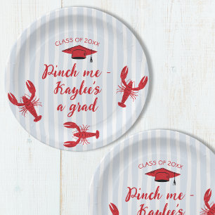 Assiettes En Carton Pinch Me Crawfish & Casquette 2025 Graduation Part
