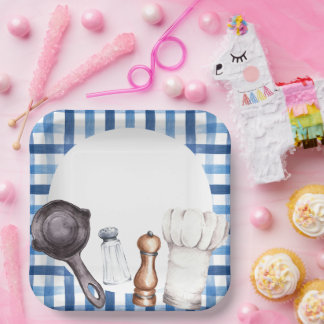 Assiettes En Carton Pinch of Love Kitchen Party Paper Plate