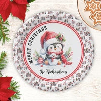 Pingouin mignon Personnalisé Joyeux Noël