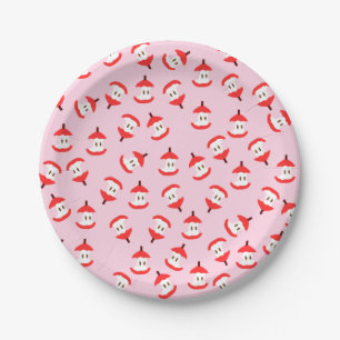 Assiettes En Carton Pink Apple Core Paper Plates