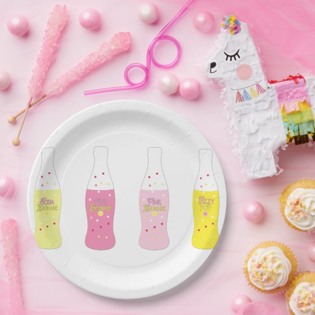 Assiettes En Carton Pink Lemonade Birthday Party Plates (Fête)