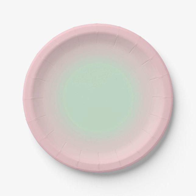 Assiettes En Carton Pink ombre (Devant)
