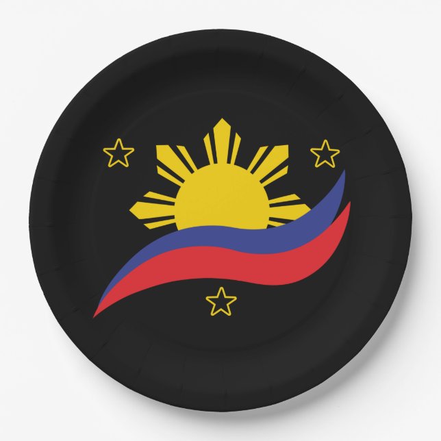 Assiettes En Carton Pinoy Flag (Devant)