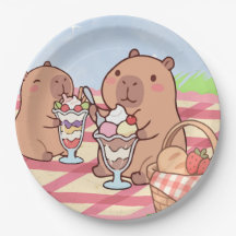Pique-nique d'anniversaire de capybara