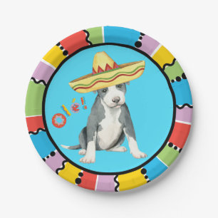 Assiettes En Carton Pitbull Terrier de fiesta