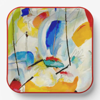 Assiettes En Carton PixDezines Kandinsky 1913 Bataille Navale Improv 3