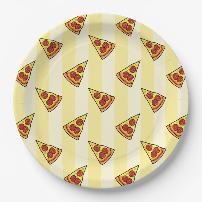 Assiettes En Carton Pizzas (Devant)