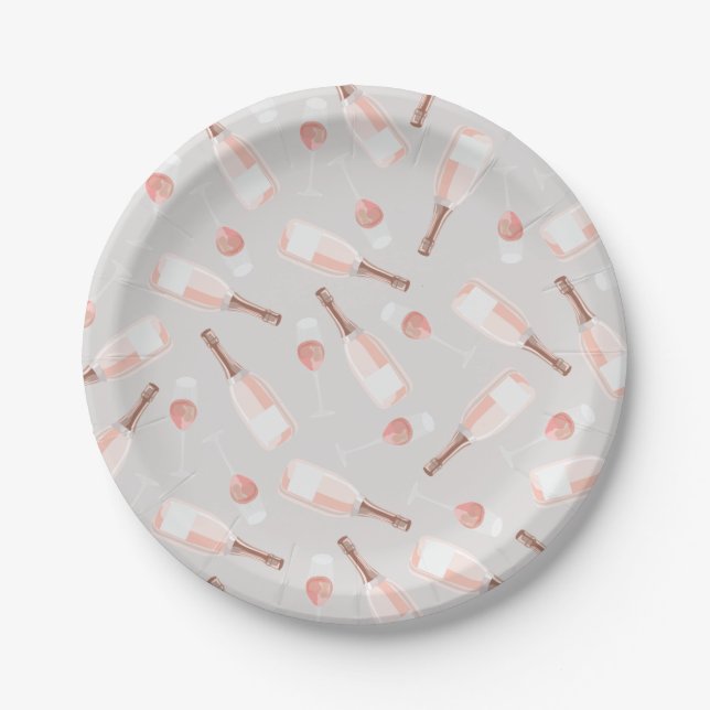 Assiettes En Carton Pla en papier Motif de Brunch et Bubbly (Devant)