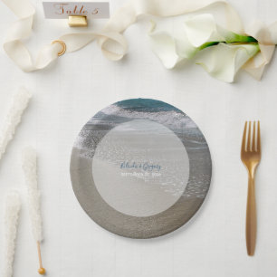 Assiettes En Carton Plage balnéaire & Mariage de sable