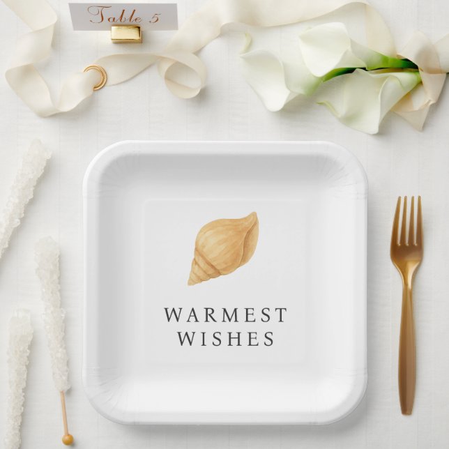 Assiettes En Carton Plage Warmest Warmest moderne Noël (Mariage)