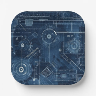 Assiettes En Carton Plan directeur technique Dessin géométrique