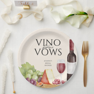 Assiettes En Carton Planche de charcuterie Vino avant les Vœux pour un