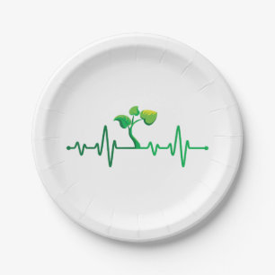 Assiettes En Carton Plante Heartbeat - Botany Botanist Gardening Plant