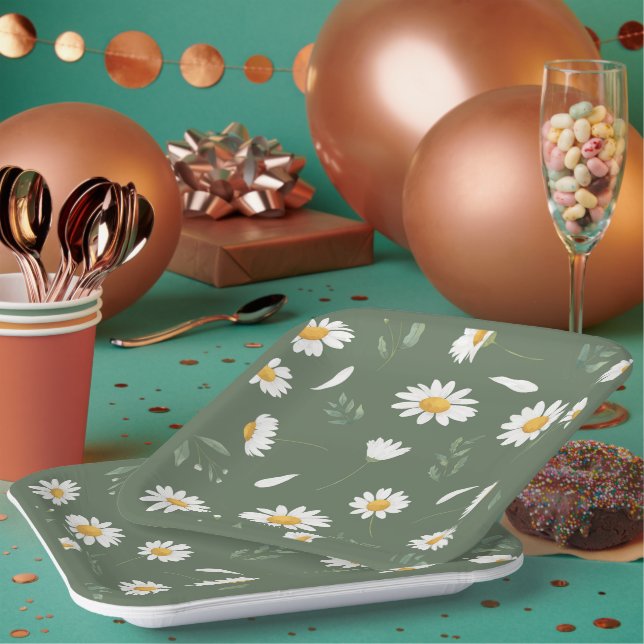 Assiettes En Carton plaque (Multi)