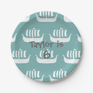 Assiettes En Carton Plaque à papier de bateaux de Viking