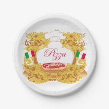 Plaque à papier de pizza italienne