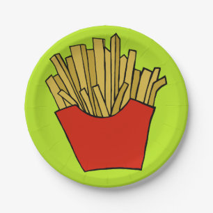 Assiettes En Carton Plaque à papier de pommes frites