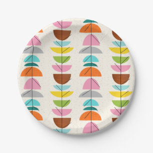 Assiettes En Carton Plaque à papier de rétros nids colorés