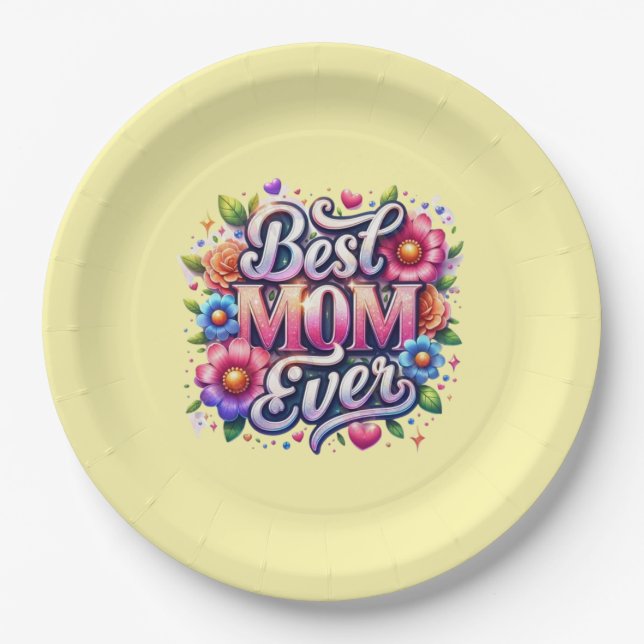 Assiettes En Carton plaque baby shower (Devant)