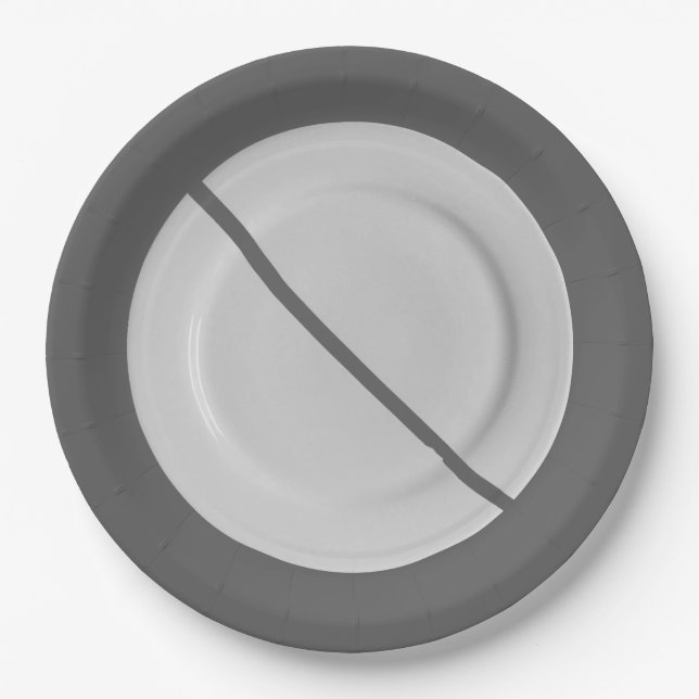 Assiettes En Carton Plaque brisée (Devant)