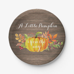 Assiettes En Carton Plaque de Baby shower Russe Citrouille d'automne