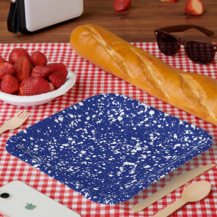 Assiettes En Carton Plaque de camping en émail